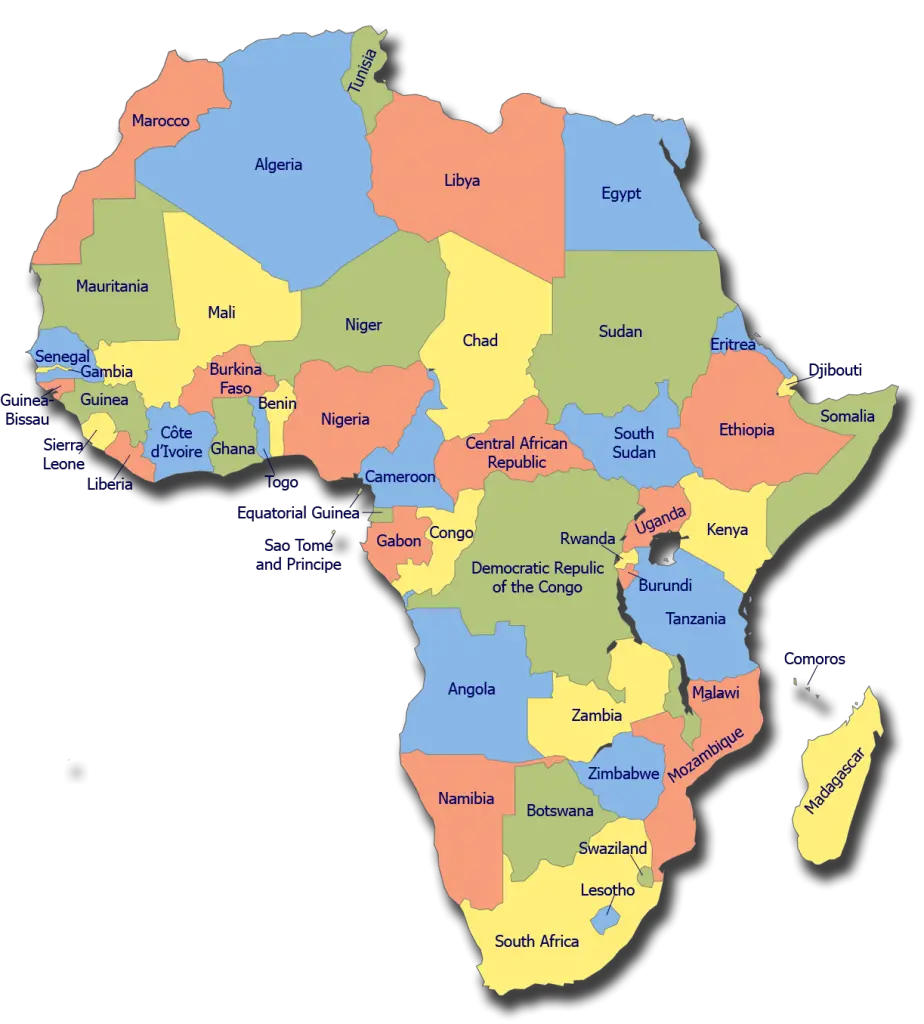 Mapa Interactivo Político África 】juego Online Gratis 4596