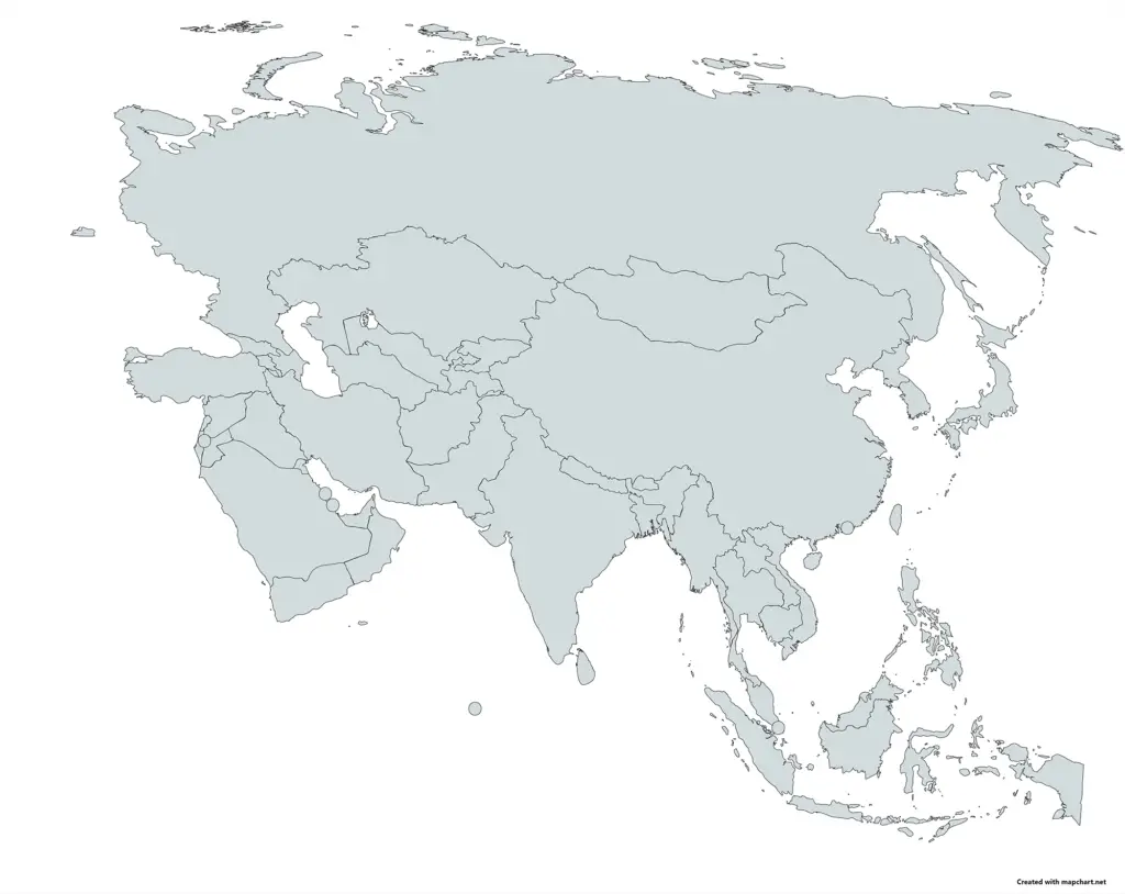 Mapa Interactivo Político Asia