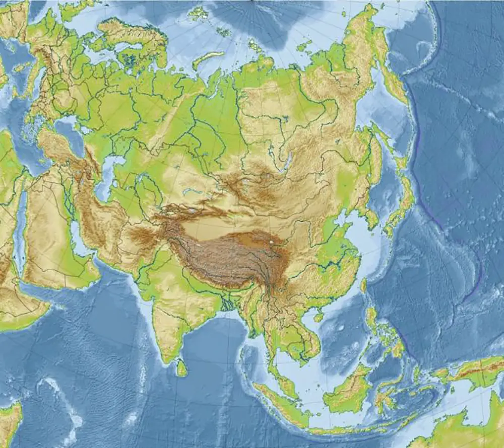 Mapa Interactivo Ríos de Asia