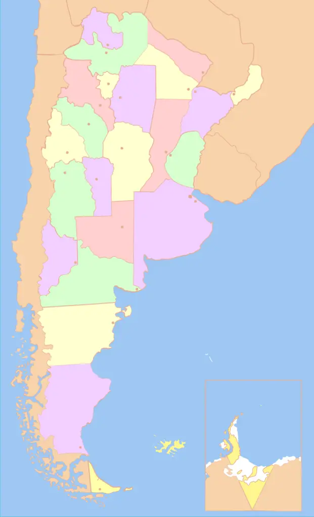 Mapa interactivo político Argentina